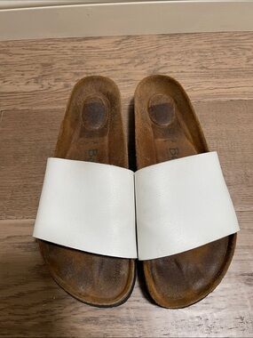 Women's White Slide Sandals